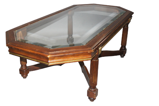 Picture of Wood/Glass Coffee Table