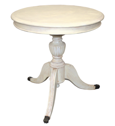 Picture of White Circle Pedestal Table