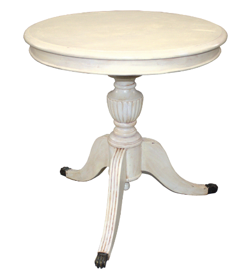 Picture of White Circle Pedestal Table
