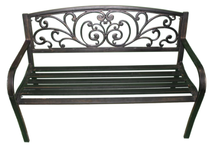Picture of Black Scrollwork Bench