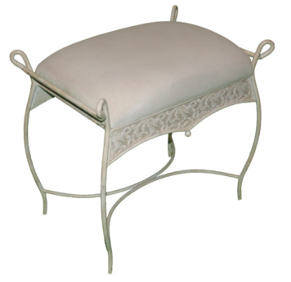 Picture of White Scrollwork Bench